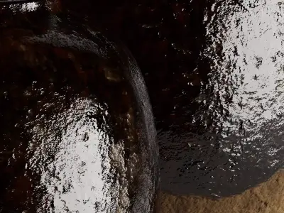 Set of 2 simple ceramic vases 3D model