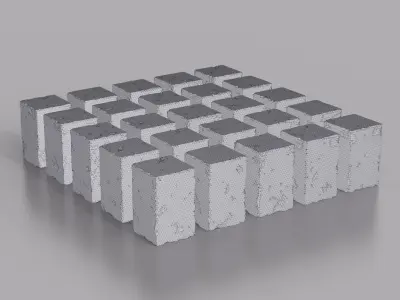 Rock Block Pack   Low-poly 3D model