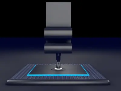 Sci Fi Chair Low-poly 3D model