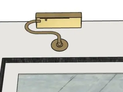 Urban Electric Raval Sconce and Bookcase 3D model