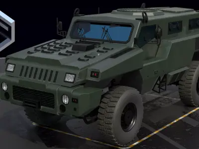 Marauder  Family  MRAP 3D model