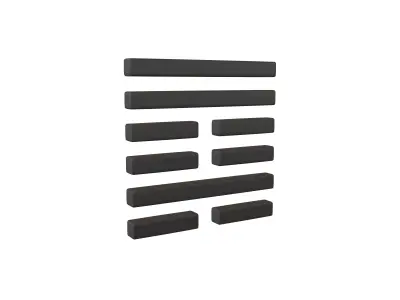 I Ching Hexagrams 59 huan v1 001 Low-poly 3D model