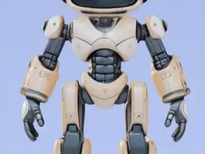Robot 3D model 9