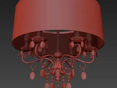 Hawkins 6-Light Chandelier 3D model