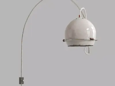 Gepo Arc Wall Lamp White 3D model