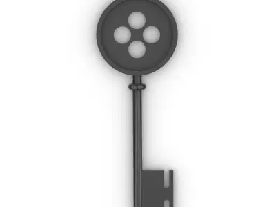 CORALINE- magic door key 3D print model