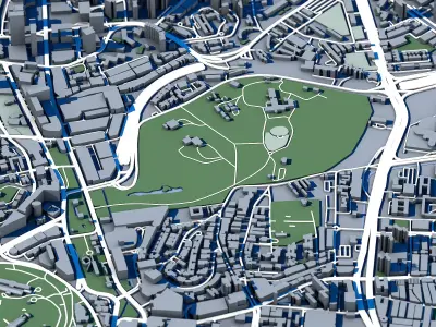 The Istana Singapore Presidential Palace Heritage Building 3D model