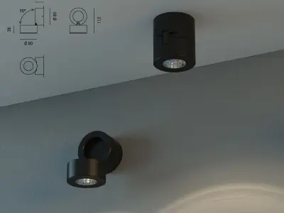 Lamp led ceiling light Free 3D model