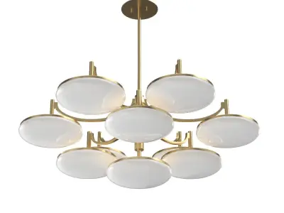 Bregman Convertible Chandelier PBR 3D model