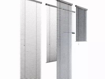Metal Blinds Collection  Low-poly 3D model