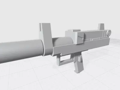 MHW01-3-GM Assault Beam pistol with silencer III Free 3D print model