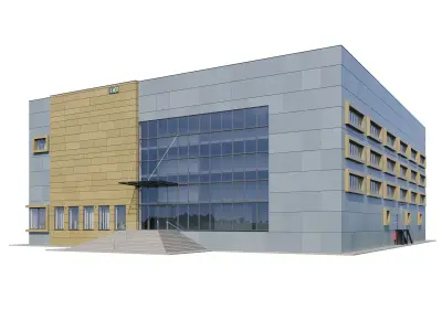 Administration building V2 3D model