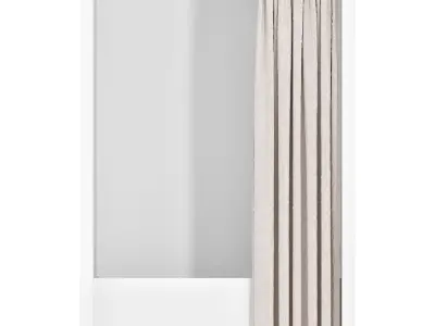Shower Curtains set 04 3D model