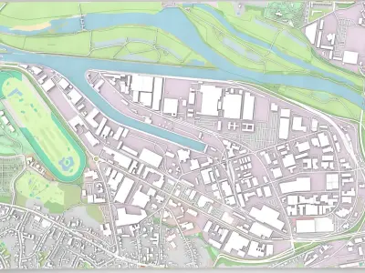 Business park Gewerbegebiet Germany 3D model