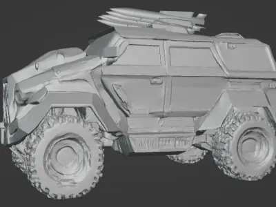 Feudal Guard - Elite Transport Vehicle 3D Model for 3D Printing 3D print model