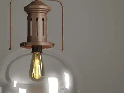 Hanging  lamp LOFT HOUSE P-122 3D model