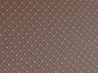 Ornate Medieval Wood Panels with Metal Inlays PBR Texture