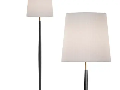 Beckett Leather Floor Lamp 3D model
