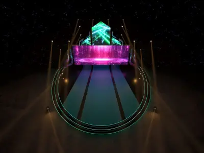 Stage Event 3D 3D model