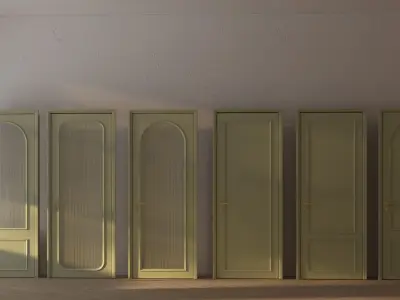 Door Number 1 004 Low-poly 3D model Low-poly 3D model