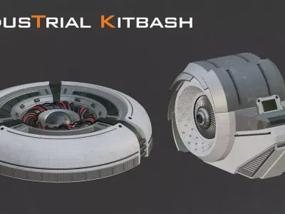 Industrial Kitbash-V6 3D model