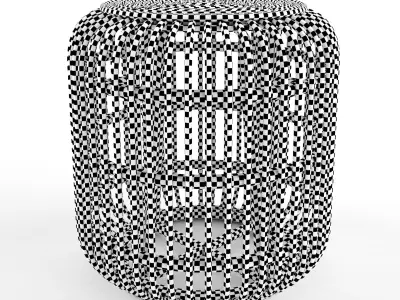 Meja - Rattan Side Table 3D model