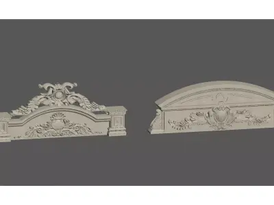 European-style door lintel 3D model