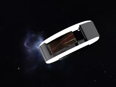 Futuristic Sci Fi Spaceship 3D model