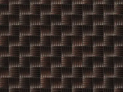 Dark Oak Basketweave Parquet Flooring PBR Seamless Texture