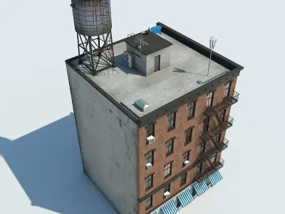 NYC Building Low-poly 3D model get