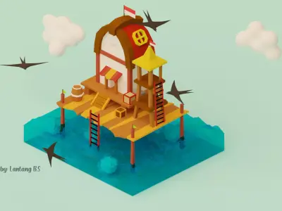 fisherman house 3D model