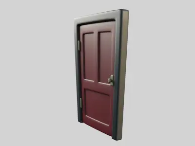 Cartoon Door 11b 3D model