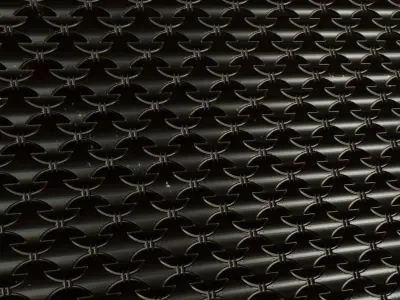 Dark Glossy Interwoven Barbed Metal PBR SEAMLESS Texture