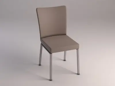 CHAIR---Microfiber and plastic 3D model