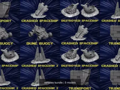 vehicles bundle 3D Model Pack