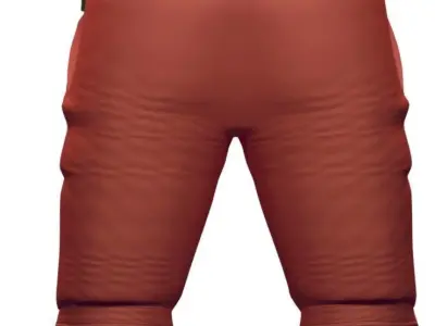 Red Shorts - Summer Casual Leg Wear  3D model