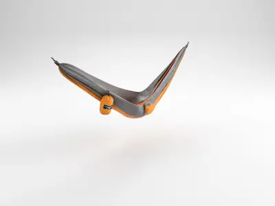 Camping Hammock 02 4K PBR 3D model