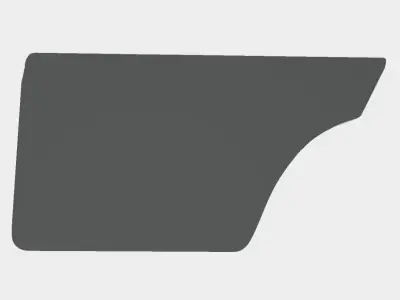 Mercedes W124 Door Panel 3D print model