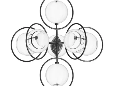 Hanging chandelier Alfa 3D model