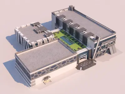 0035 - Art Center - 2021 - 01 - Design 04 - 2D Plans - 3D Files 3D model