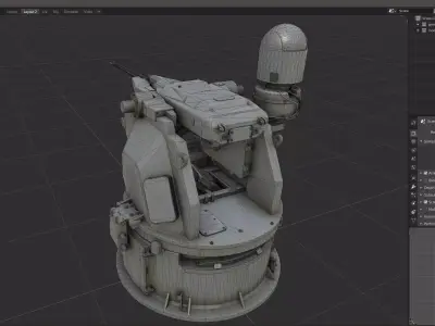 scifi-model561 scifi weapon 3D model