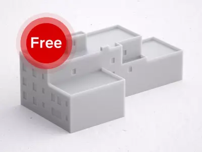 Free 3D Print miniature building RB-US-NY-047 Free 3D print model