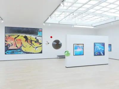 HDRI - Art Museum Gallery Interior 4b - HDR - 8192x4096 - x2 Texture