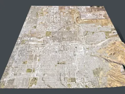 Cityscape Salt Lake City USA 3D model