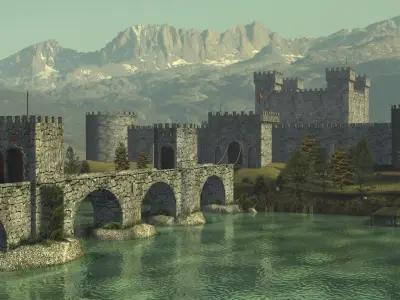 Medieval Castle 3D model