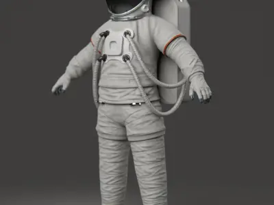 Astronaut low poly Low-poly 3D model