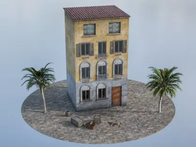 Italian house 3D model shop