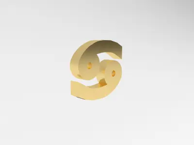 Cancer v1 005 Low-poly 3D model