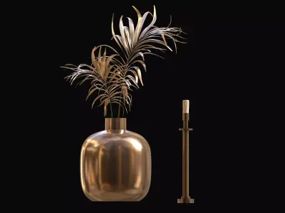 Vase Candle Stand 3D model