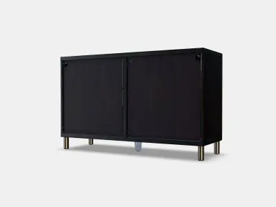 BESTA Storage combination with doors 17 Low-poly 3D model